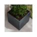 Herstera Metall Würfel Pflanzkübel 50 x 50 x 50 cm Anthrazit