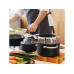 Lunasol Kochtopf Saturn Terra Ø 20 cm, Schwarz 3.4 L
