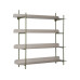present time Wandregal Reina Cuatro, Luxury green / Warm grey
