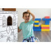 Fellowes Ausmal-Spielhaus Piratenboot XL aus Wellpappe Kein
