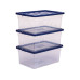 Fellowes Aufbewahrungsbox Bankers Box ProStore 38 l Blau/Transparent