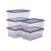 Fellowes Aufbewahrungsbox Bankers Box ProStore 38 l Blau/Transparent