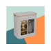 relaxdays Recyclingbehälter 140 L Beige