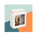 relaxdays Recyclingbehälter 170 L Weiss