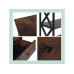 relaxdays Konsolentisch 80 x 100 x 30 cm Schwarz