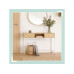 relaxdays Konsolentisch 80 x 120 x 40 cm Weiss/Natur
