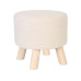 relaxdays Hocker Cord 30 x 30 cm Beige relaxdays Hocker Cord 30 x 30 cm Beige