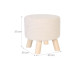 relaxdays Hocker Cord 30 x 30 cm Beige relaxdays Hocker Cord 30 x 30 cm Beige
