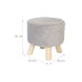 relaxdays Hocker Cord 30 x 30 cm Grau relaxdays Hocker Cord 30 x 30 cm Grau