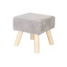 relaxdays Hocker Cord 30 x 30 cm Grau relaxdays Hocker Cord 30 x 30 cm Grau