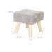 relaxdays Hocker Cord 30 x 30 cm Grau relaxdays Hocker Cord 30 x 30 cm Grau