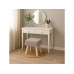 relaxdays Hocker Cord 30 x 30 cm Grau relaxdays Hocker Cord 30 x 30 cm Grau