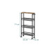relaxdays Nischenwagen 77 x 13 x 45.5 cm Schwarz