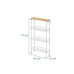 relaxdays Nischenwagen 77 x 13 x 45.5 cm Weiss