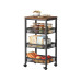 relaxdays Nischenwagen 77 x 22 x 45.5 cm Schwarz