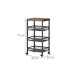 relaxdays Nischenwagen 77 x 22 x 45.5 cm Schwarz