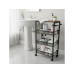 relaxdays Nischenwagen 77 x 22 x 45.5 cm Schwarz