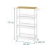 relaxdays Nischenwagen 77 x 22 x 45.5 cm Weiss
