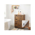 relaxdays Badezimmerregal 80 x 60 x 30 cm Braun relaxdays Badezimmerregal 80 x 60 x 30 cm Braun