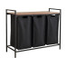 relaxdays Wäschekorb Braun/Schwarz relaxdays Wäschekorb Braun/Schwarz