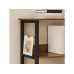 relaxdays Regal im Industrial Design 80 x 120 x 33 cm Dunkelbraun