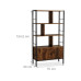 relaxdays Regal 154.5 x 74 cm Braun