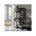 relaxdays Regal im Industrial-Design 180 x 80 cm Braun/Schwarz