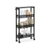 relaxdays Nischenwagen 77 x 13 x 45.5 cm Schwarz