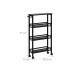 relaxdays Nischenwagen 77 x 13 x 45.5 cm Schwarz