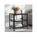 relaxdays Küchenwagen 61 x 60 x 40 cm Schwarz relaxdays Küchenwagen 61 x 60 x 40 cm Schwarz