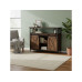 relaxdays Sideboard 80 x 100 x 33 cm Braun/Schwarz