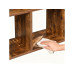 relaxdays Regal 129.5 x 129.5 x 29 cm Braun