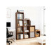 relaxdays Regal 129.5 x 129.5 x 29 cm Braun