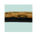relaxdays Fussmatte Blumen 60 x 40 cm Blau/Natur