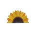 relaxdays Fussmatte Sonnenblume 80 x 50 cm Gelb