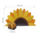 relaxdays Fussmatte Sonnenblume 80 x 50 cm Gelb