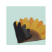 relaxdays Fussmatte Sonnenblume 80 x 50 cm Gelb