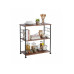 relaxdays Küchenwagen 87 x 80 x 40 cm Schwarz/Braun