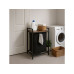 relaxdays Wäschekorb  65 L Schwarz/Braun