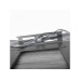 relaxdays TV-Möbel Hifi-Regal 78 x 61 x 52 cm Grau