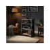 relaxdays TV-Möbel Hifi-Regal 78 x 61 x 52 cm Grau