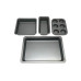 relaxdays Backformen-Set 4-teilig Anthrazit