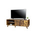 relaxdays TV-Möbel Vintage Style 140 cm, Braun 60 Zoll