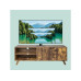 relaxdays TV-Möbel Vintage Style 140 cm, Braun 60 Zoll