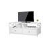 relaxdays TV-Möbel 120 x 40 cm, Weiss 55 Zoll