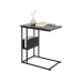 relaxdays Beistelltisch in C-Form 60 x 55 Schwarz