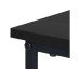 relaxdays Beistelltisch in C-Form 60 x 40 cm Schwarz