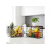 relaxdays Organizer Obstkorb Wandregal 21 x 30 cm Braun/Schwarz