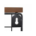 relaxdays Organizer Obstkorb Wandregal 21 x 30 cm Braun/Schwarz