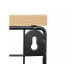 relaxdays Organizer Obstkorb Wandregal 21 x 30 cm Hellbraun/Schwarz